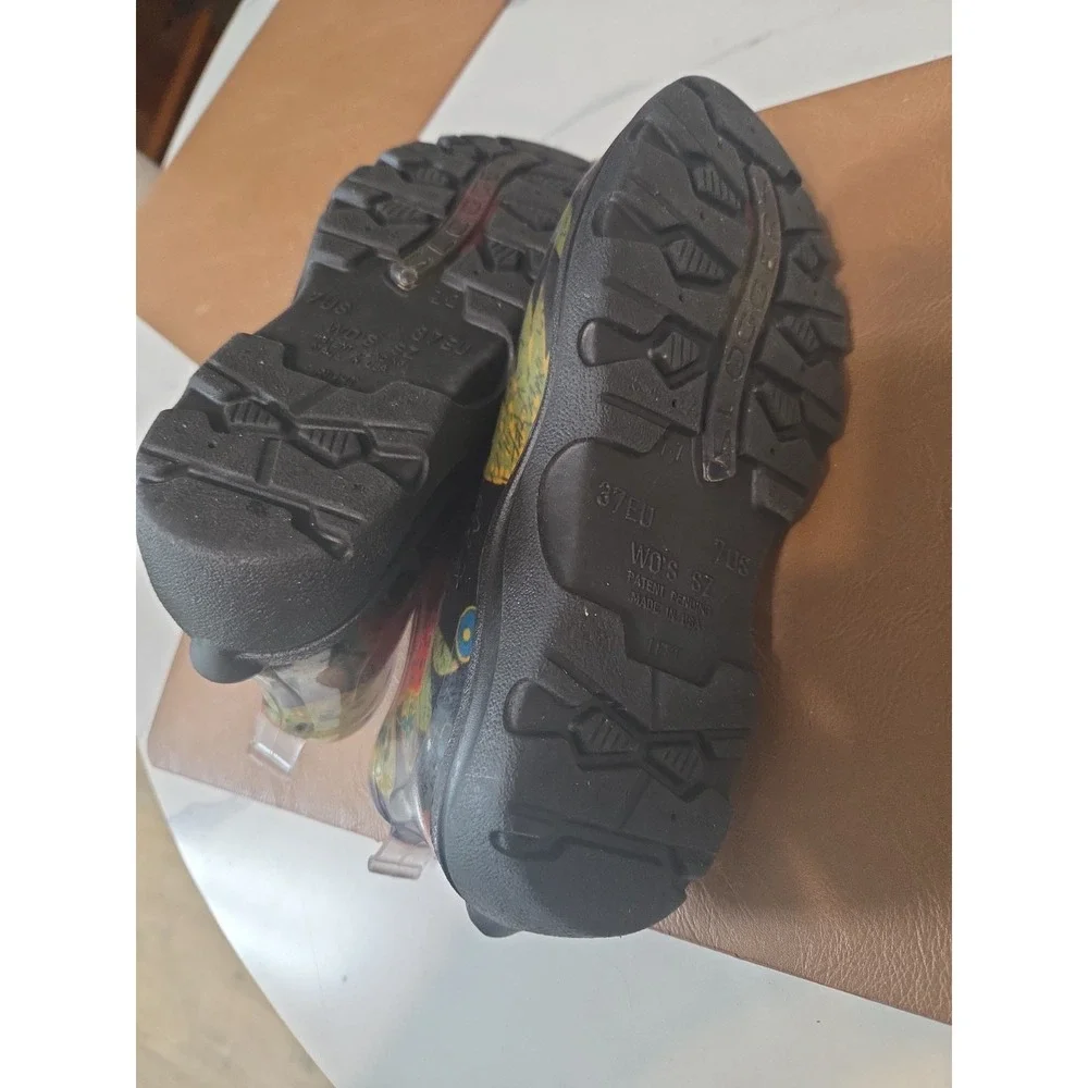 Sloggers Women's Waterproof Rain And Garden Boots Sz7 Midsummer Black